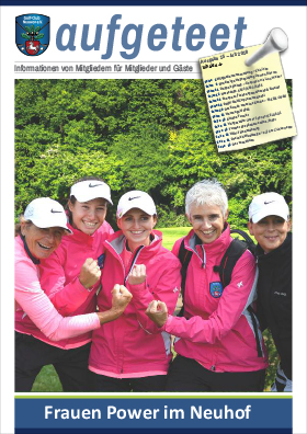 Golfclub Neuhof Magazin aufgeteet Cover Nr15