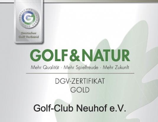 Zertifikat A3 GuN Gold 2023 GC Neuhof