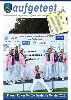 Golfclub Neuhof Magazin aufgeteet Cover Nr16