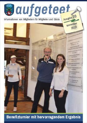Golfclub Neuhof Magazin aufgeteet Cover Nr20