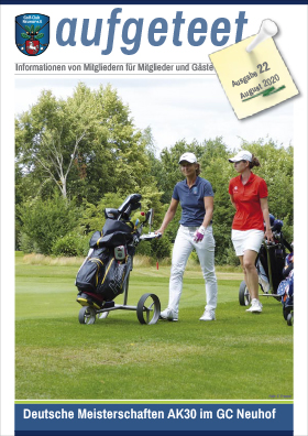 Golfclub Neuhof Magazin aufgeteet Cover Nr22