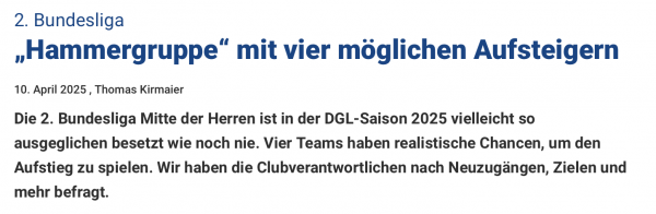 Teaser DGL Bericht