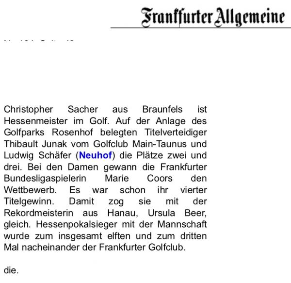FAZ 6.8.20 Hessenmeisterschaften