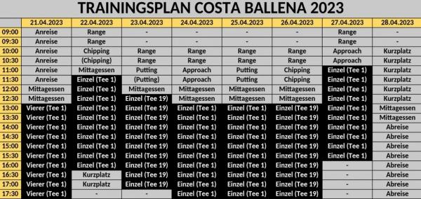 Zeitplan